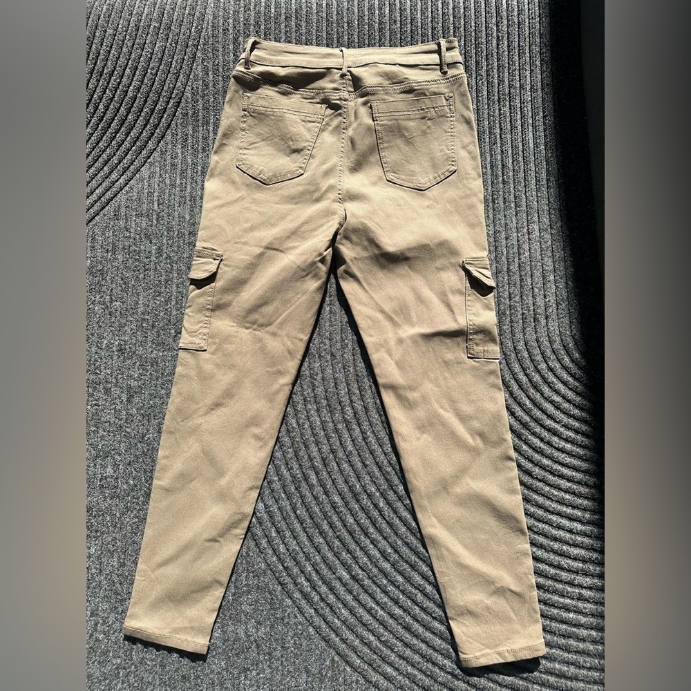 Telepatia Khaki Cargo Pants Women’s 15/32 Utility Streetwear Y2K - Picture 3 of 9